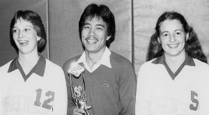 Shane Kimura '78, with Susan (Holm) Allsop '84 and Carolyn (Pearce) Kraus '82