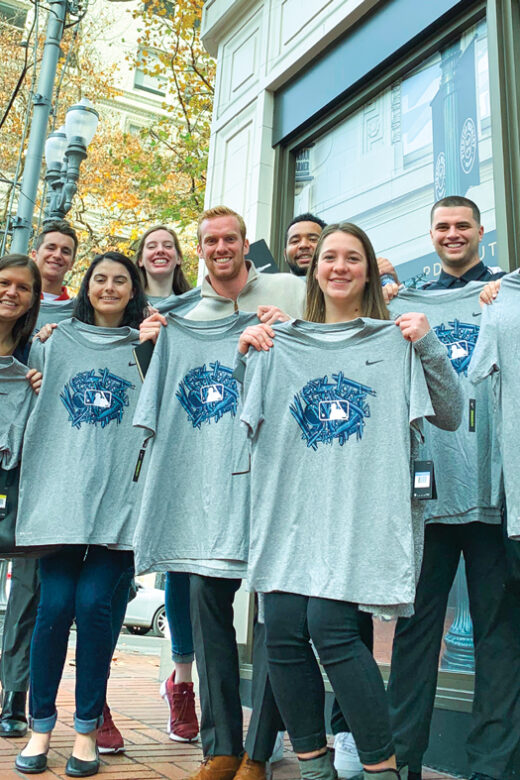 Linfield students share insights with MLB