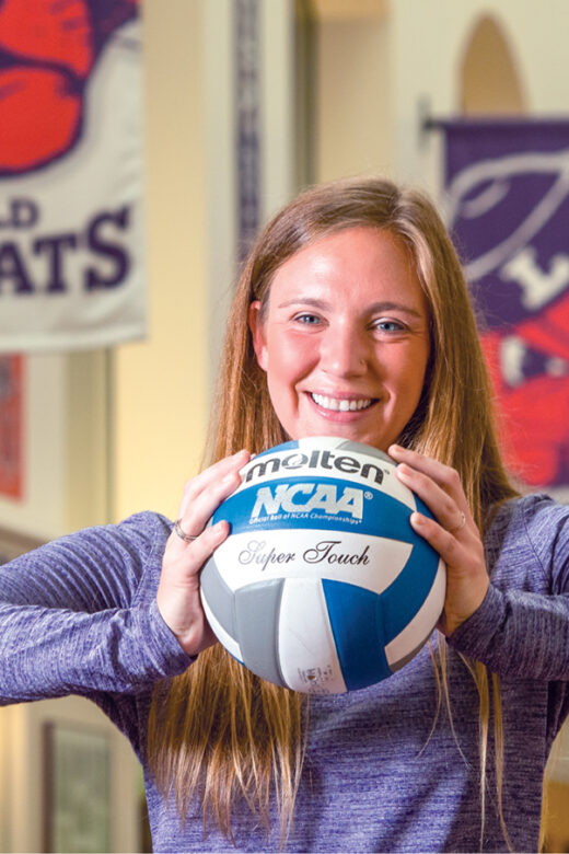 Volleyball coach Haley Doerfler