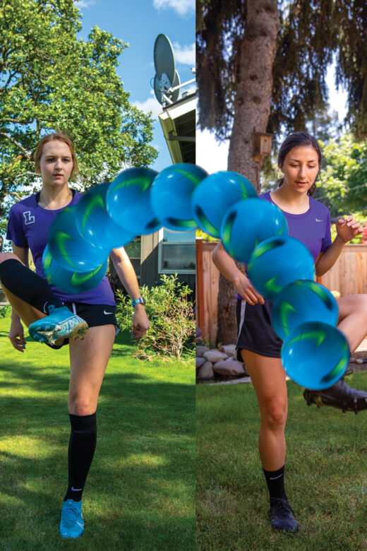 Addie Klindt ’23 and Natalie Amara ’20