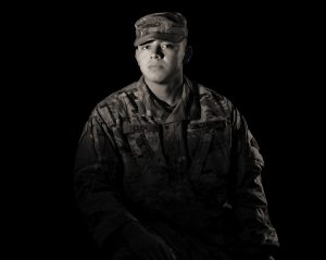 Miguel Olide Gomez ’24 pictured in uniform