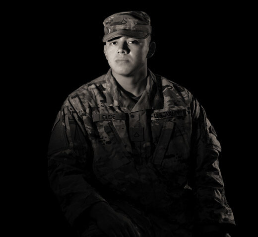 Miguel Olide Gomez ’24 pictured in uniform
