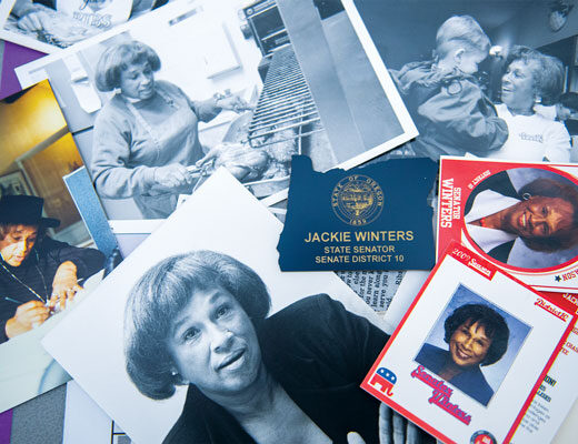 collage of Jackie Winters photographs