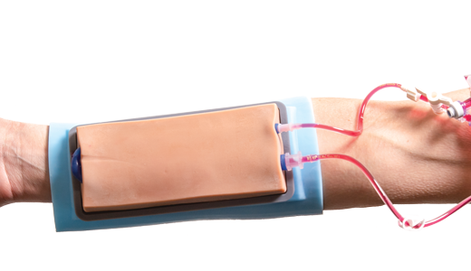 Maniken arm used by Linfield nursing students.